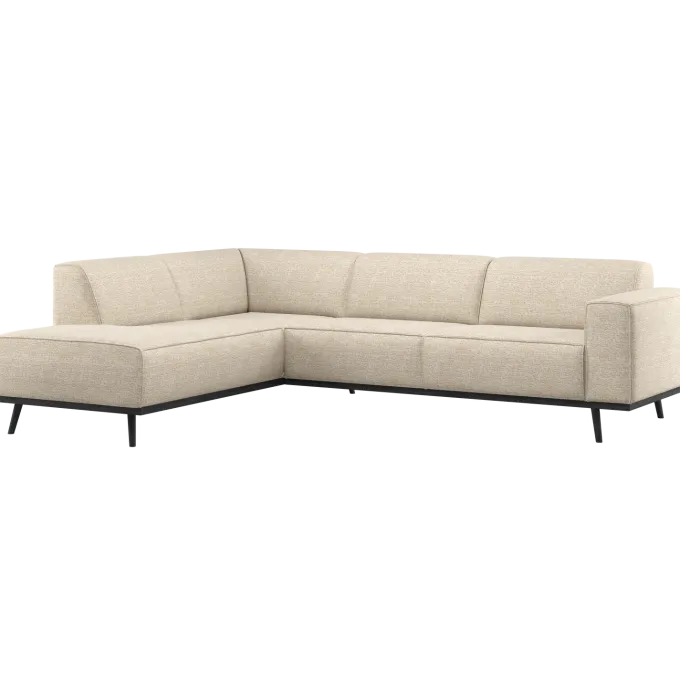Woood Statement Hoekbank Links Beige Melange