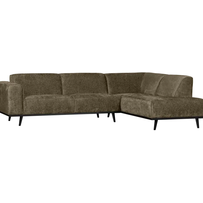 Woood Statement hoekbank rechts structure velvet bonsai