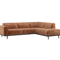 Woood Statement Hoekbank Rechts Chenille Velvet Terra