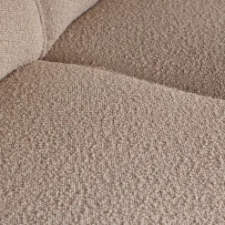 Woood Statement xl 4-zits bank 372 cm bouclé beige