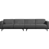 Woood Statement xl 4-zits bank 372 cm structure velvet mountain