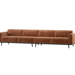 Woood Statement Xl 4-Zits Bank 372 Cm Chenille Velvet Terra