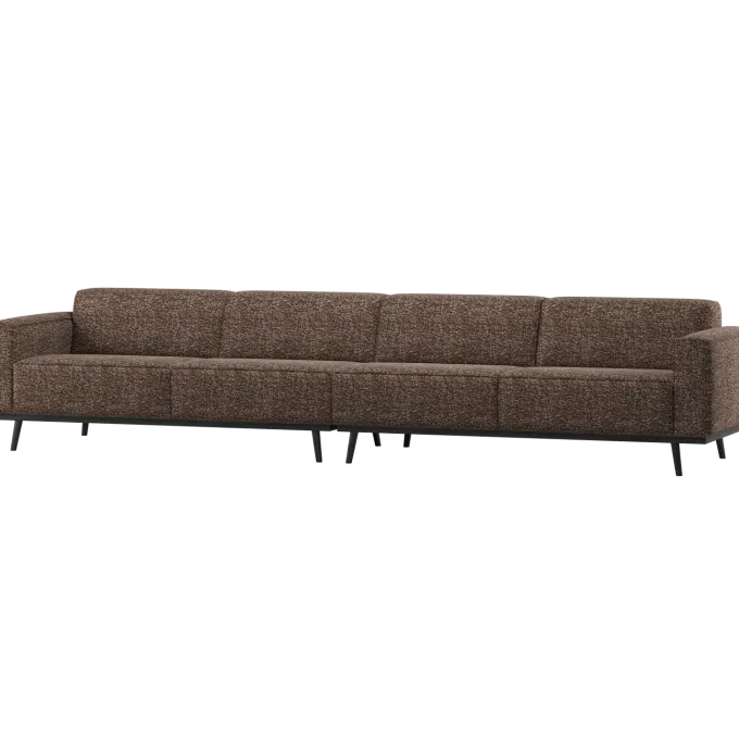 Woood Statement Xl 4-Zits Bank 372 Cm Bruin Melange