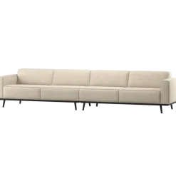 Woood Statement Xl 4-Zits Bank 372 Cm Beige Melange