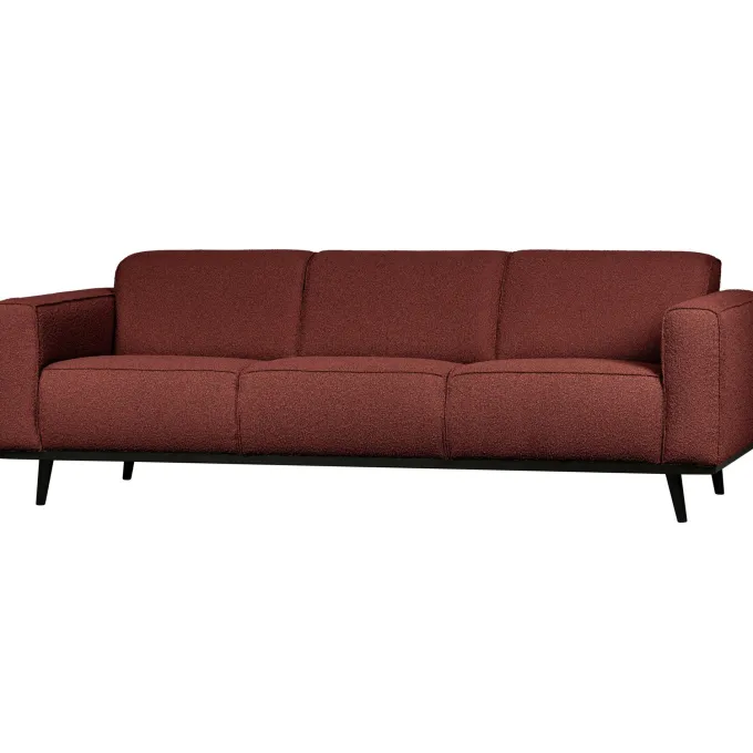 Woood Statement 3-zits bank 230 cm bouclé chestnut