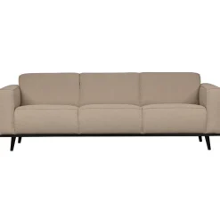Woood Statement 3-zits bank 230 cm bouclé beige