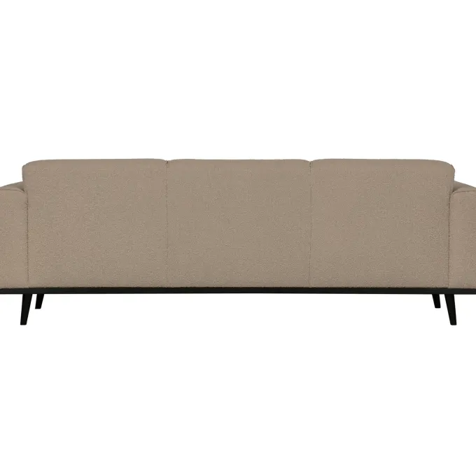 Woood Statement 3-zits bank 230 cm bouclé beige