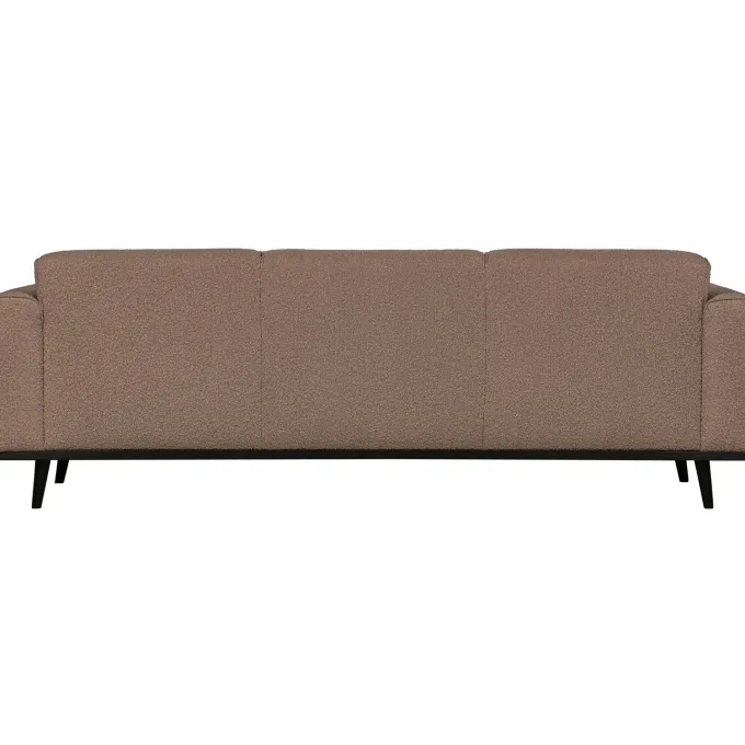 Woood Statement 3-zits bank 230 cm bouclé nougat