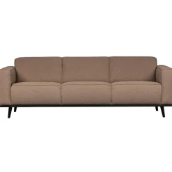 Woood Statement 3-zits bank 230 cm bouclé nougat