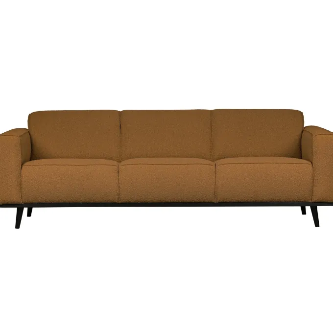 Woood Statement 3-zits bank 230 cm bouclé butter