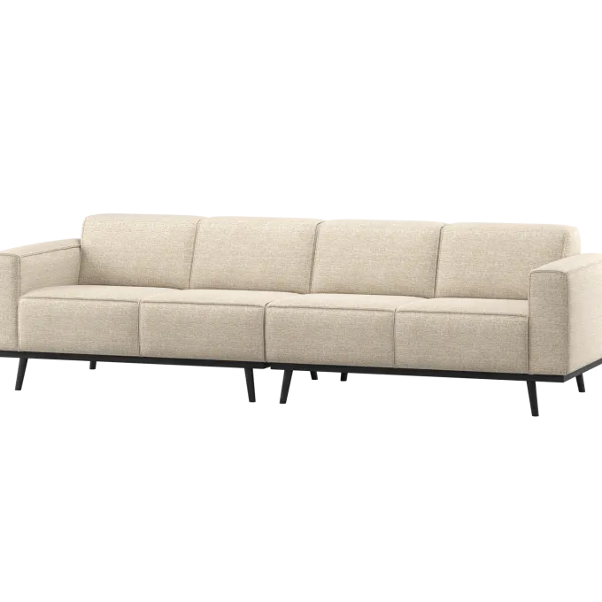 Woood Statement 4-Zits Bank 280 Cm Beige Melange