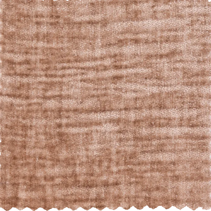 Woood Statement 3-Zits Bank 230 Cm Chenille Velvet Perzikroze