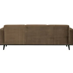 Woood Statement 3-zits bank 230 cm fluweel taupe