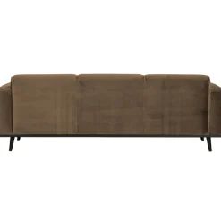 Woood Statement 3-zits bank 230 cm fluweel taupe