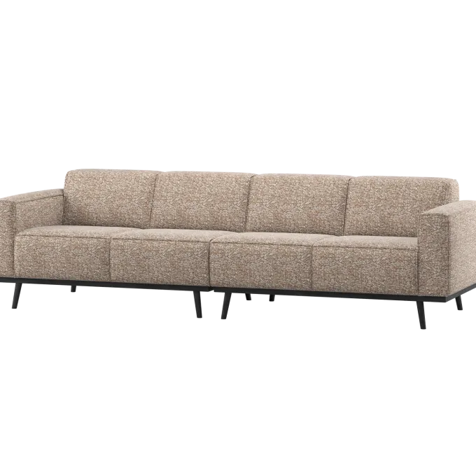 Woood Statement 4-Zits Bank 280 Cm Lichtbruin Melange