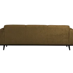 Woood Statement 3-zits bank 230 cm structure velvet brass