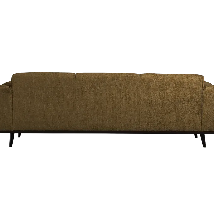 Woood Statement 3-zits bank 230 cm structure velvet brass