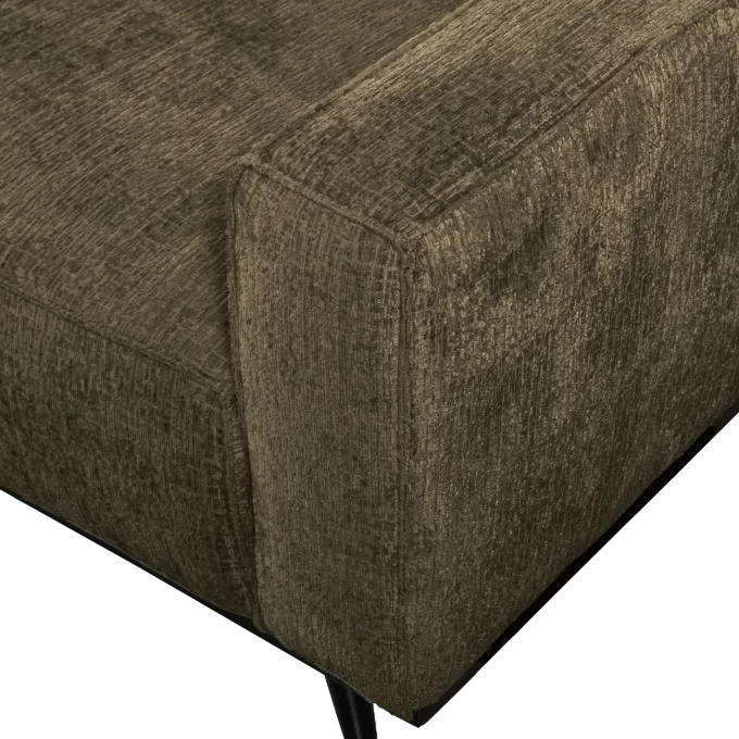 Woood Statement 3-zits bank 230 cm structure velvet bonsai