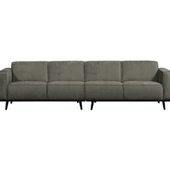 Woood Statement 4-zits bank 280 cm structure velvet frost