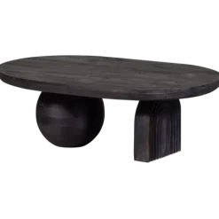 Woood Steppe Salontafel Mango Hout Zwart