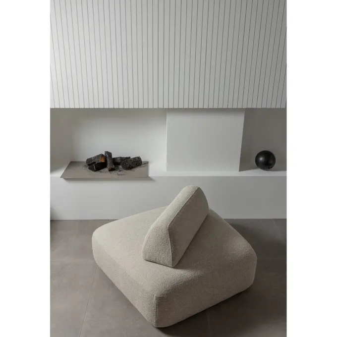 Woood Sterck fauteuil met verplaatsbare rugleuning naturel