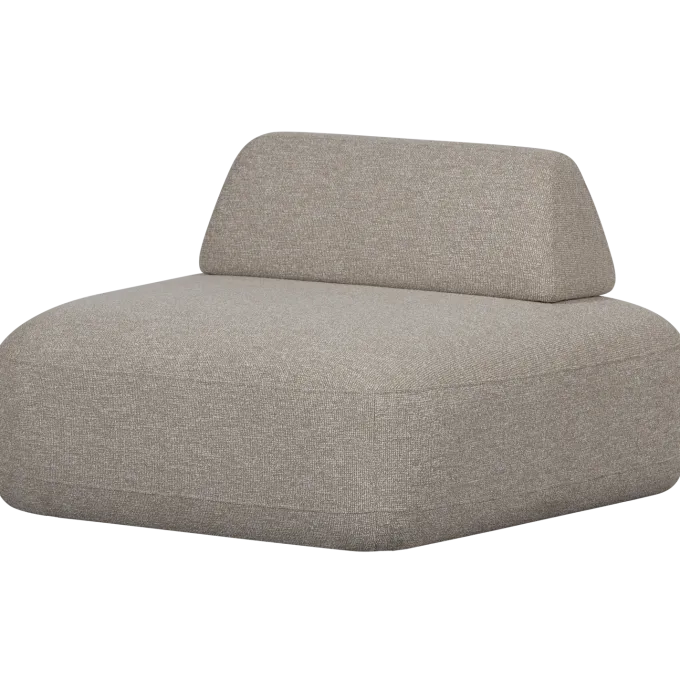 Woood Sterck fauteuil met verplaatsbare rugleuning naturel