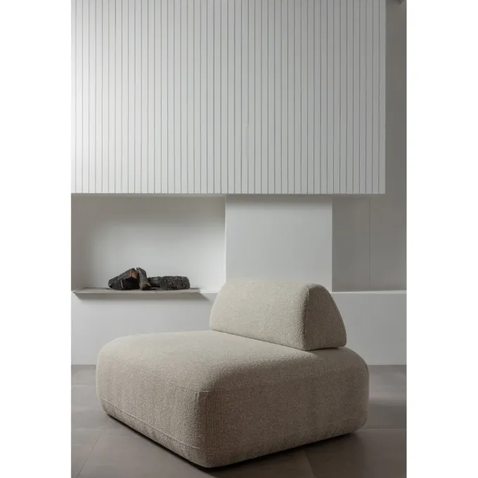 Woood Sterck fauteuil met verplaatsbare rugleuning naturel