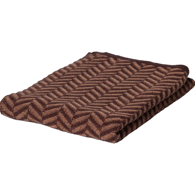 Woood Suna Plaid 130x170 Cm Katoen Bruin/Roze