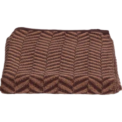 Woood Suna Plaid 130x170 Cm Katoen Bruin/Roze