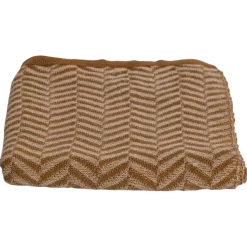 Woood Suna Plaid 130x170 Cm Katoen Honinggeel/Ecru