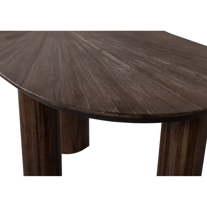 Woood Sun organische sidetable/bureau recycled teak bruin