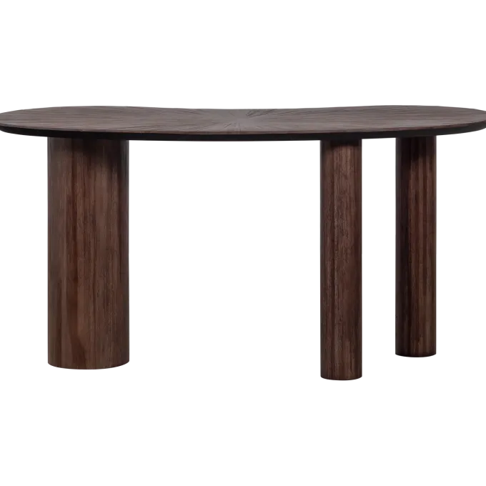 Woood Sun organische sidetable/bureau recycled teak bruin