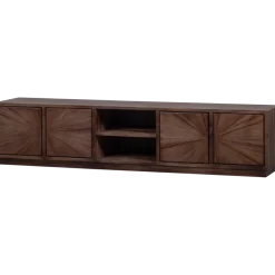 Woood Sun tv meubel met open vak recycled teak bruin