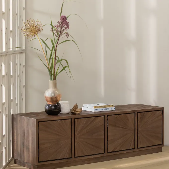 Woood Sun tv meubel recycled teak bruin