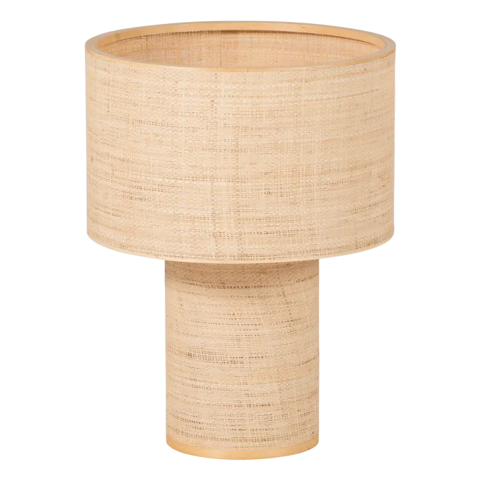 Woood Syro Tafellamp Raffia Naturel 55xo42 Cm