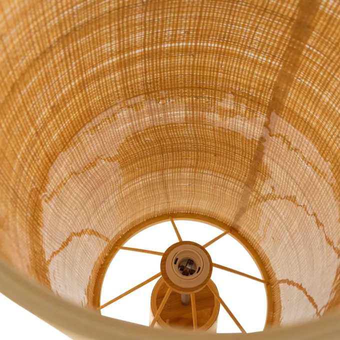 Woood Syro Vloerlamp Raffia Naturel 130xo30 Cm