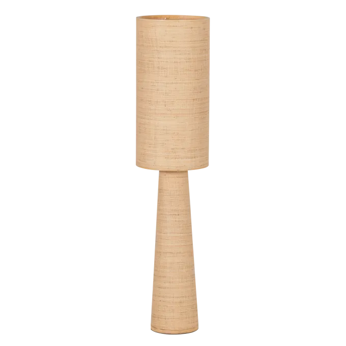 Woood Syro Vloerlamp Raffia Naturel 130xo30 Cm