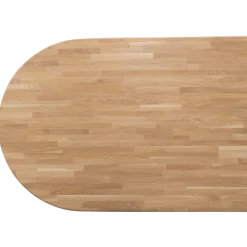 Woood Tablo eettafel ovaal vingerlas 220x90cm transparant [fsc]