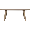 Woood Tablo eettafel ovaal vingerlas 220x90cm pebble grey [fsc]