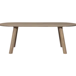 Woood Tablo eettafel ovaal vingerlas 220x90cm pebble grey [fsc]