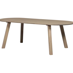 Woood Tablo eettafel ovaal vingerlas 220x90cm pebble grey [fsc]