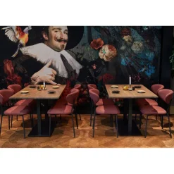 Woood Tablo eettafel recht vingerlas 120x80cm cashmere brown [fsc]