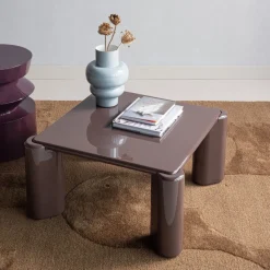 Woood Tiven Salontafel Hout Hoogglans Donkerbruin [fsc]