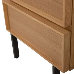 Woood Tours Ladekast/Nachtkastje 2 Lades Melamine/Mdf Naturel