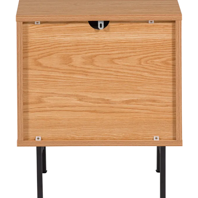 Woood Tours Ladekast/Nachtkastje 2 Lades Melamine/Mdf Naturel