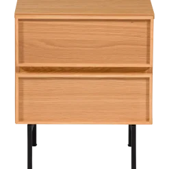 Woood Tours Ladekast/Nachtkastje 2 Lades Melamine/Mdf Naturel