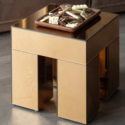 Woood Trayla Dienblad Mangohout Bruin - Set Van 3