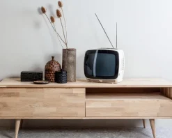 Woood Tygo Tv Meubel 150 Eiken Met Retro Poten [fsc]