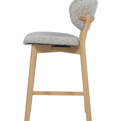 Woood Udar Barstoel Naturel Met Houten Frame Naturel [fsc]