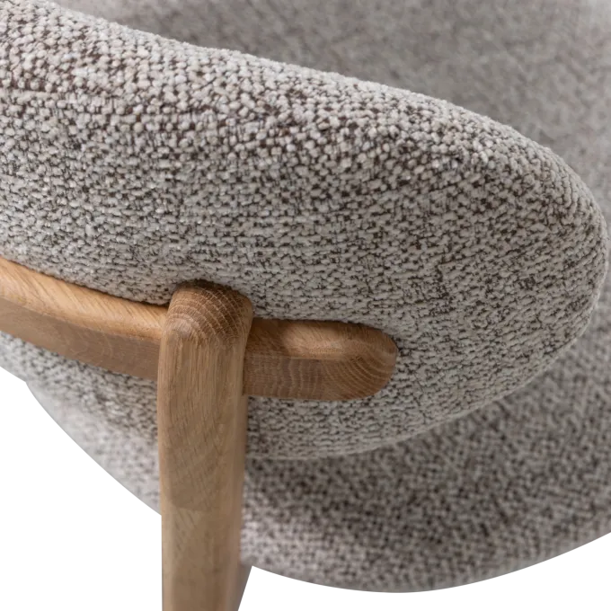 Woood Udar eetkamerstoel met houten frame naturel